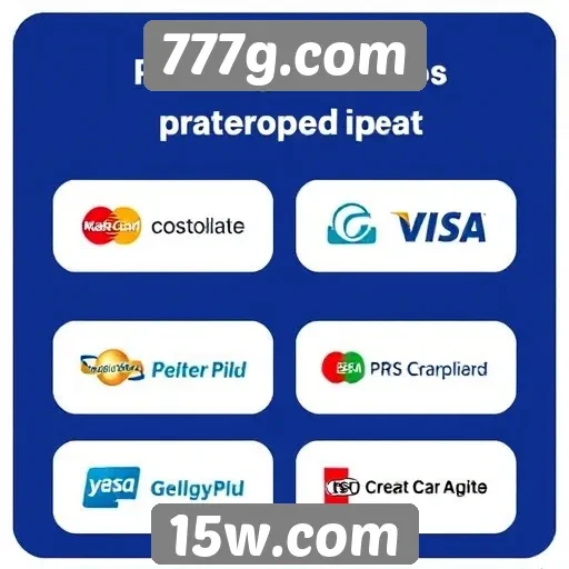 Métodos de pagamento aceitos no 777g.com
